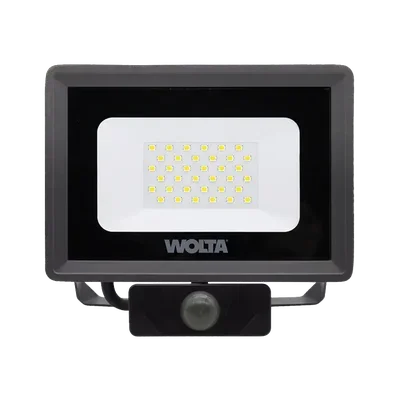 Светодиодный прожектор WOLTA WFL-30W/06s 30Вт 5700K IP65 с Датчиком