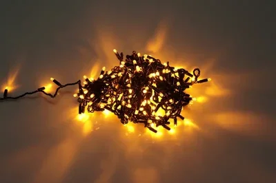 LED-PLS-100-10M-240V-Y/BL-W/O, Желтая/черный провод, соед.(без силового шнура) С КОЛПАЧКОМ