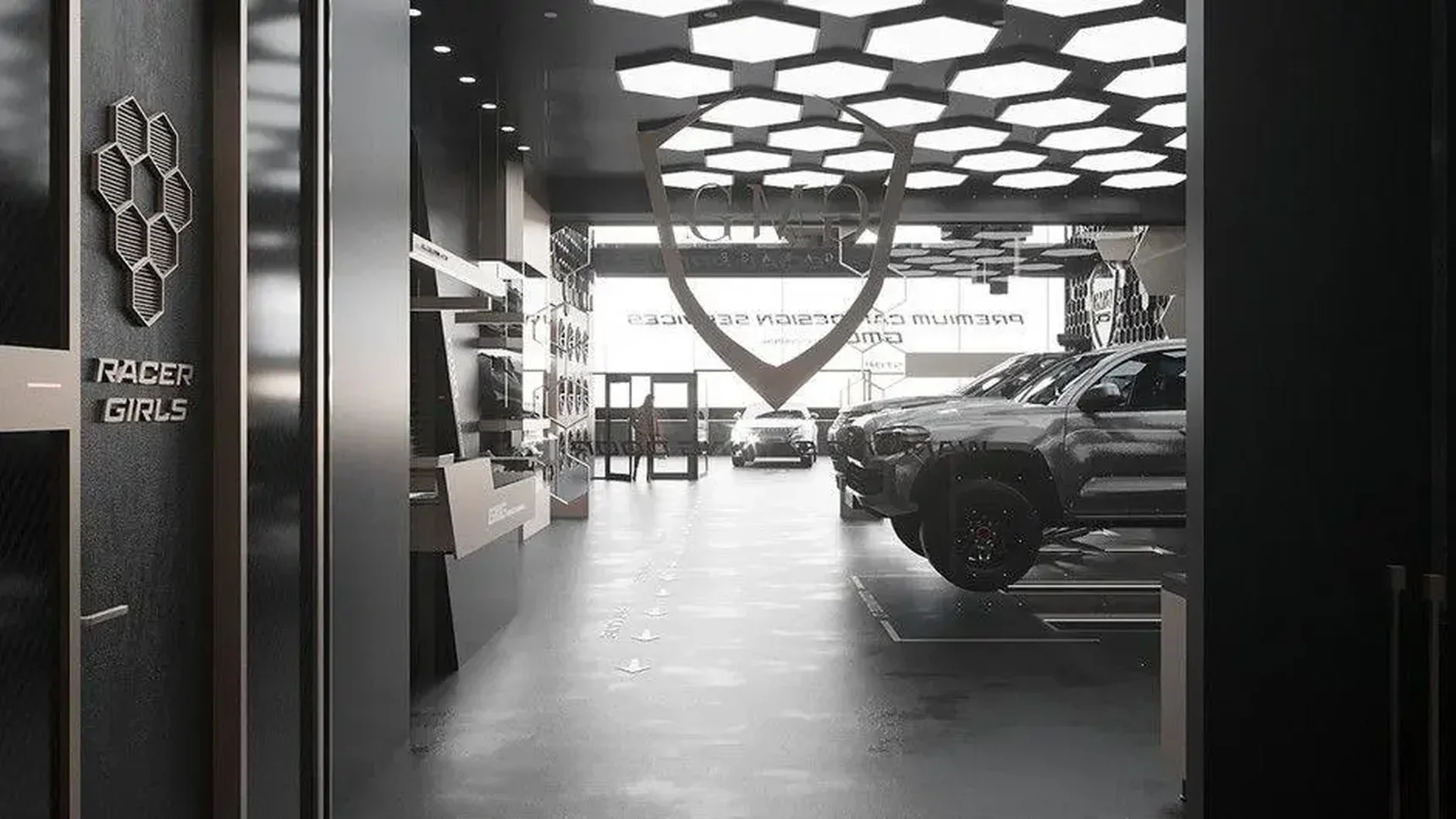 Потолочный светодиодный светильник Siled Hexago 7372434