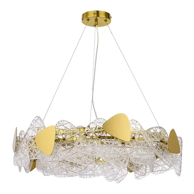 6582/8 NEOCLASSI LN25 золотой/прозрачный, золотой металл/стекло, металл Люстра подвесная E14 8*40W 220V QUEENY