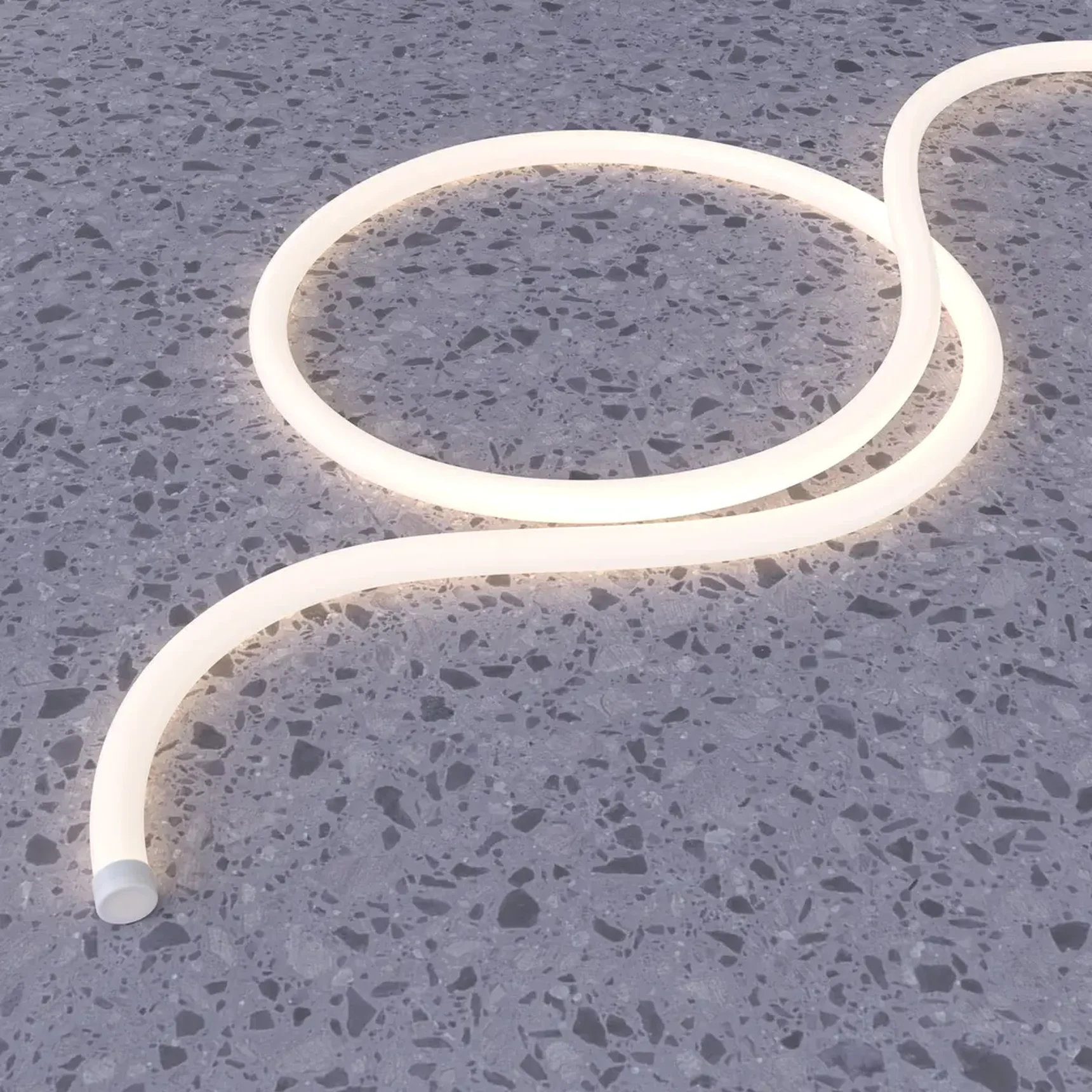 Гибкий неон D22 24В 16Вт/м 3000K IP67 5м, 20088