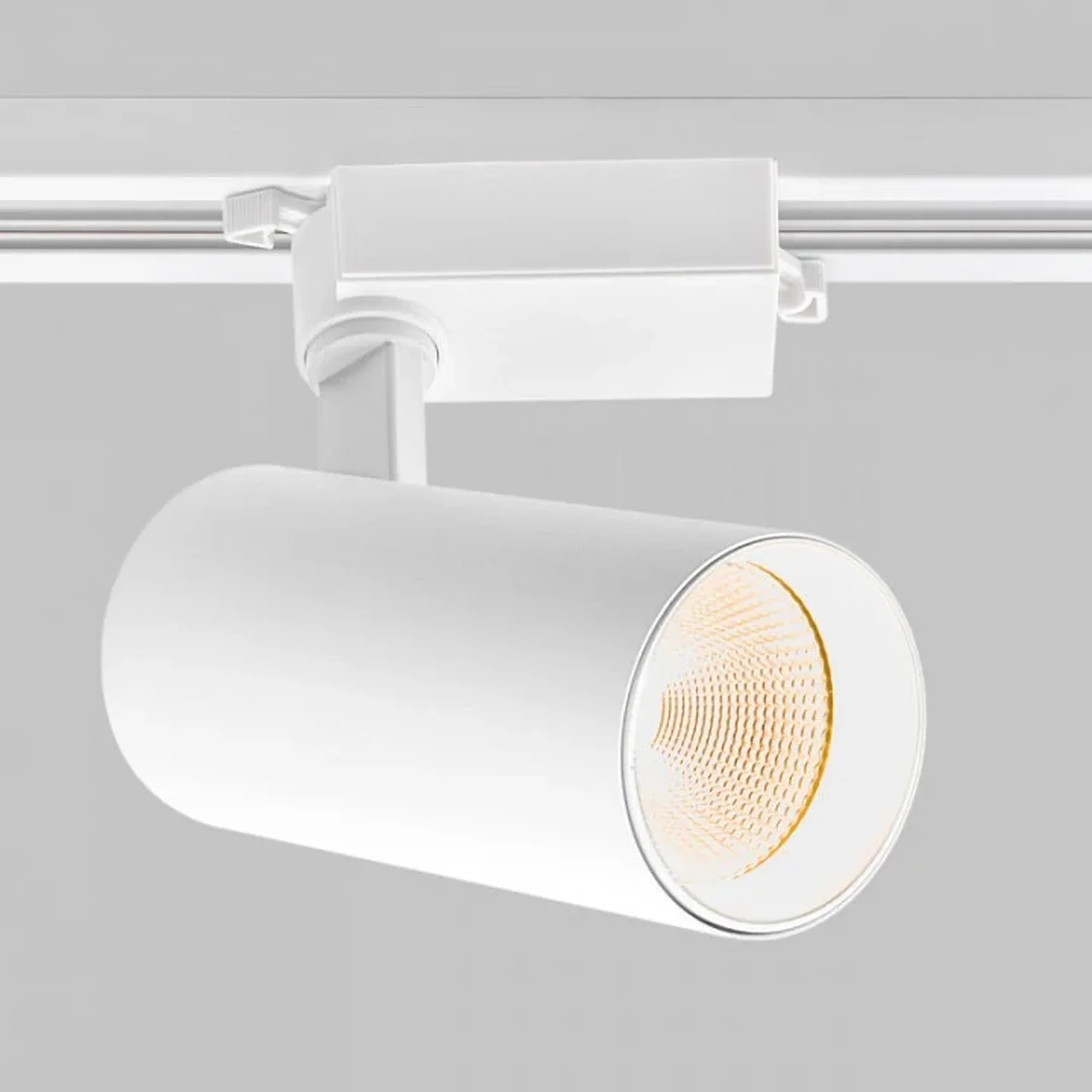 Светильник 30W на однофазный трек 220V, LED 3000K, Белый