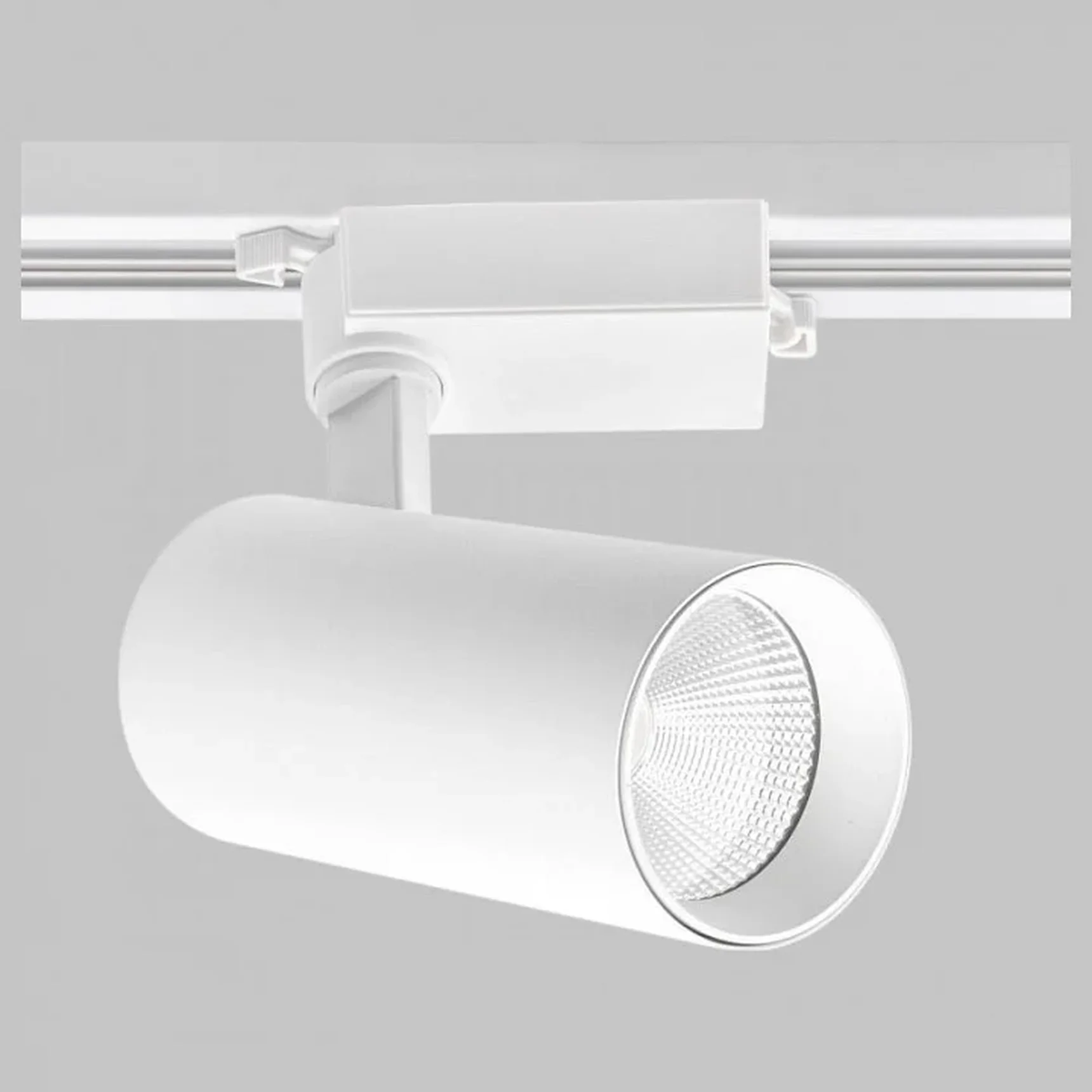 Светильник 30W на однофазный трек 220V, LED 3000K, Белый
