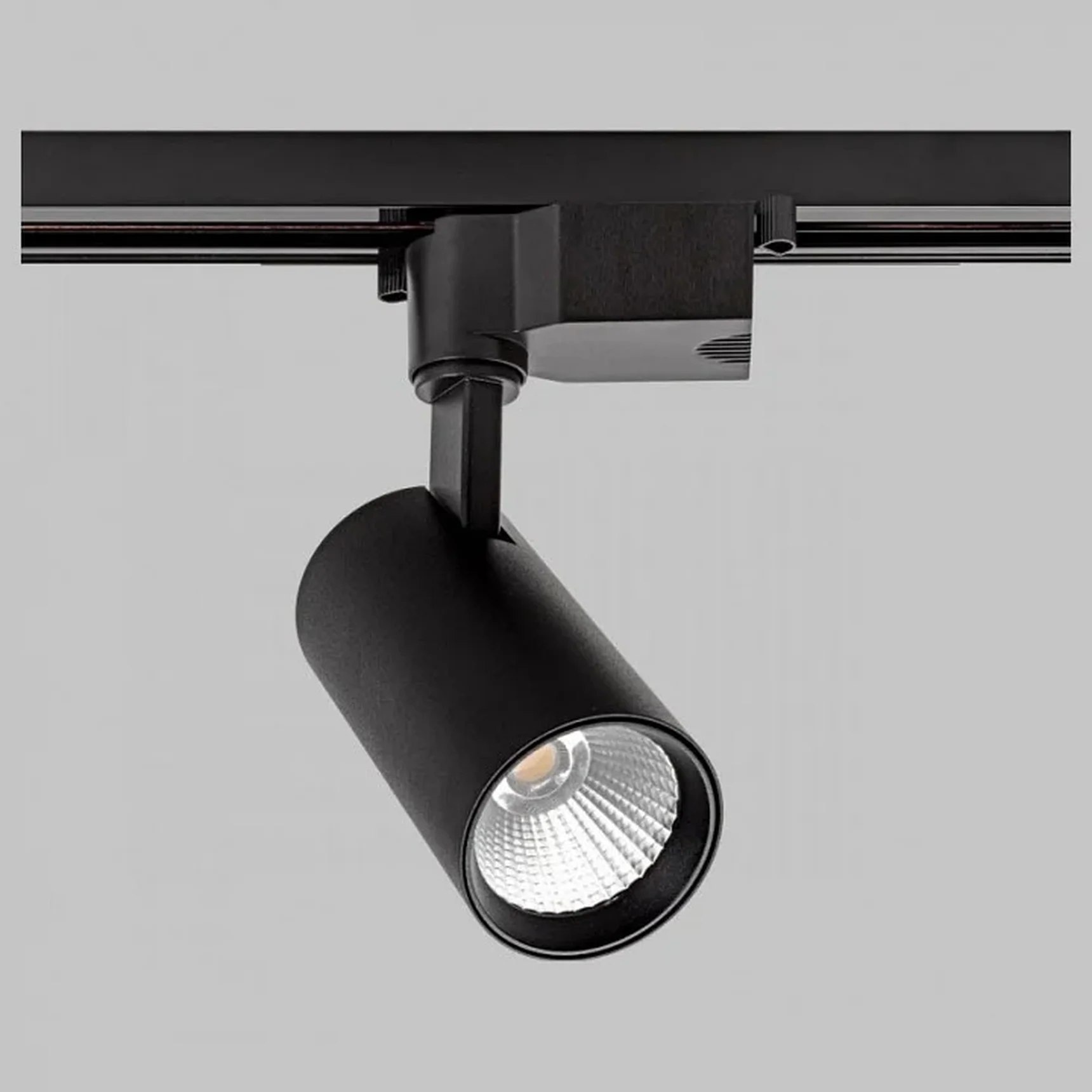 Светильник 15W на однофазный трек 220V, LED 3000K, Черный