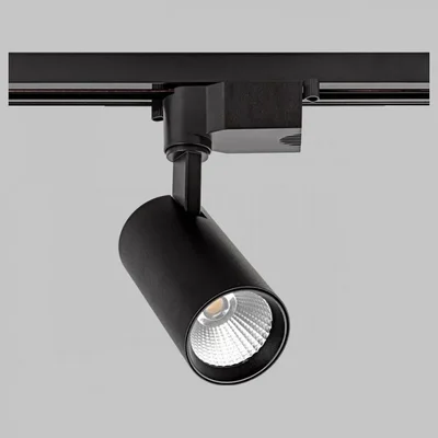 Светильник 15W на однофазный трек 220V, LED 3000K, Черный