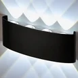 Светильник настенный LED 8x1W 4200K Черный 220V IP54 IL.0014.0001-8 BK