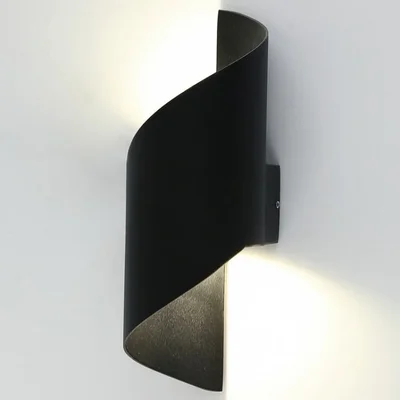 Светильник настенный LED 2*3W 4000K Черный 220V IP54