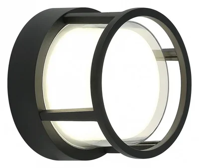 Светильник настенный LED 12W 4000K Черный 220V IP54, IL.0014.0015 BK