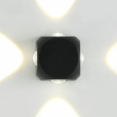 Светильник настенный LED 4*2W 4000K Черный 220V IP54