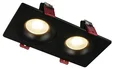 Светильник встраиваемый GU10 2*50W, черный IL.0029.0002-2-BK