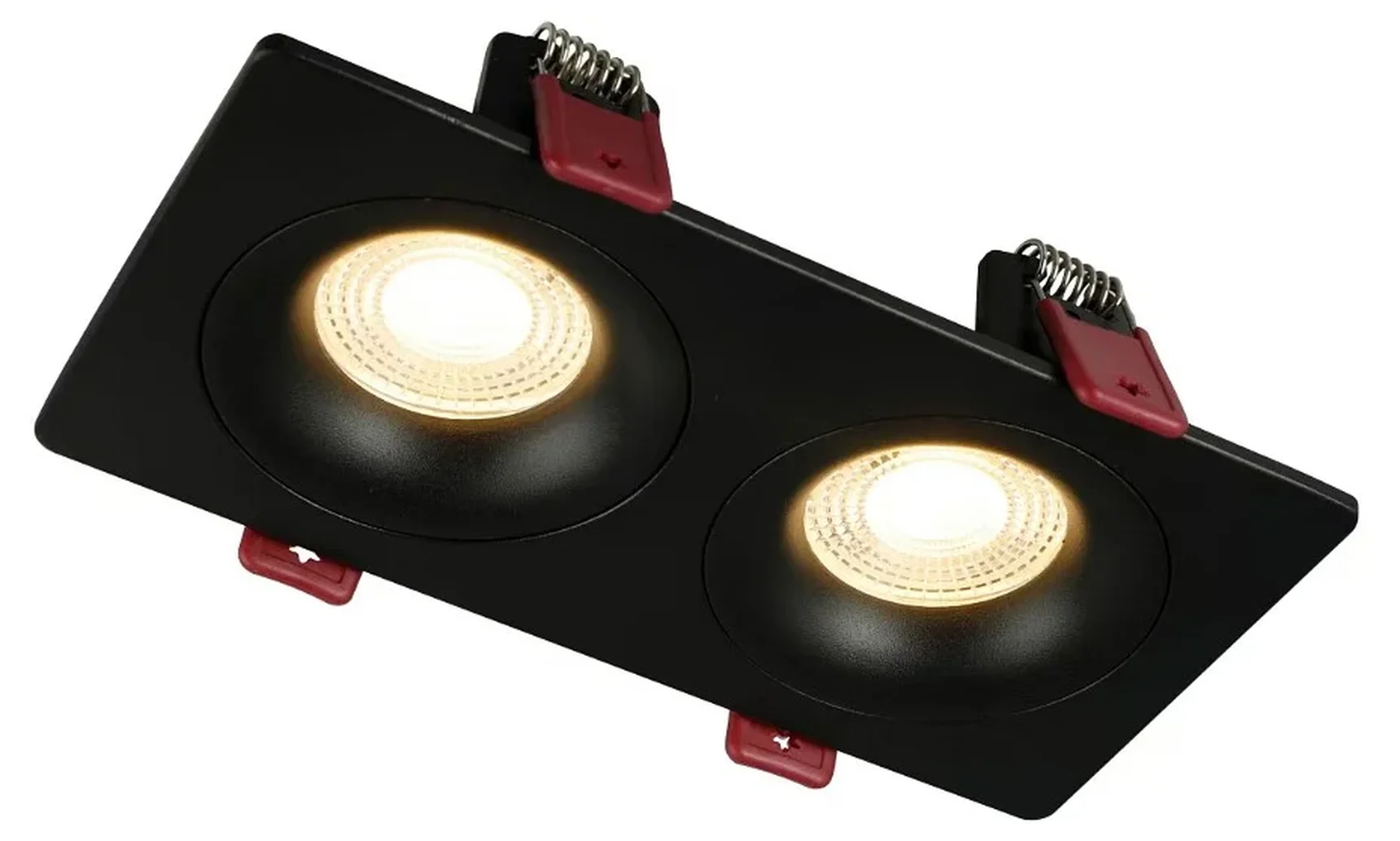 Светильник встраиваемый GU10 2*50W, черный IL.0029.0002-2-BK