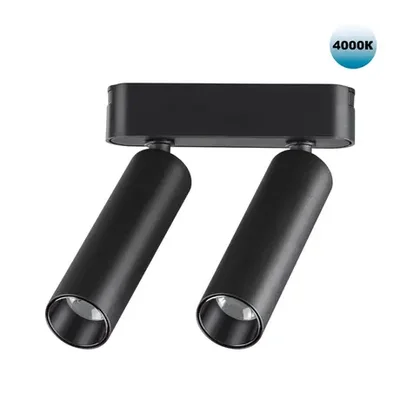 359086 SHINO NT23 048 черный Трековый светильник для низков. шинопровода IP20 LED 4000K 2*7W 48V 1260Лм SMAL