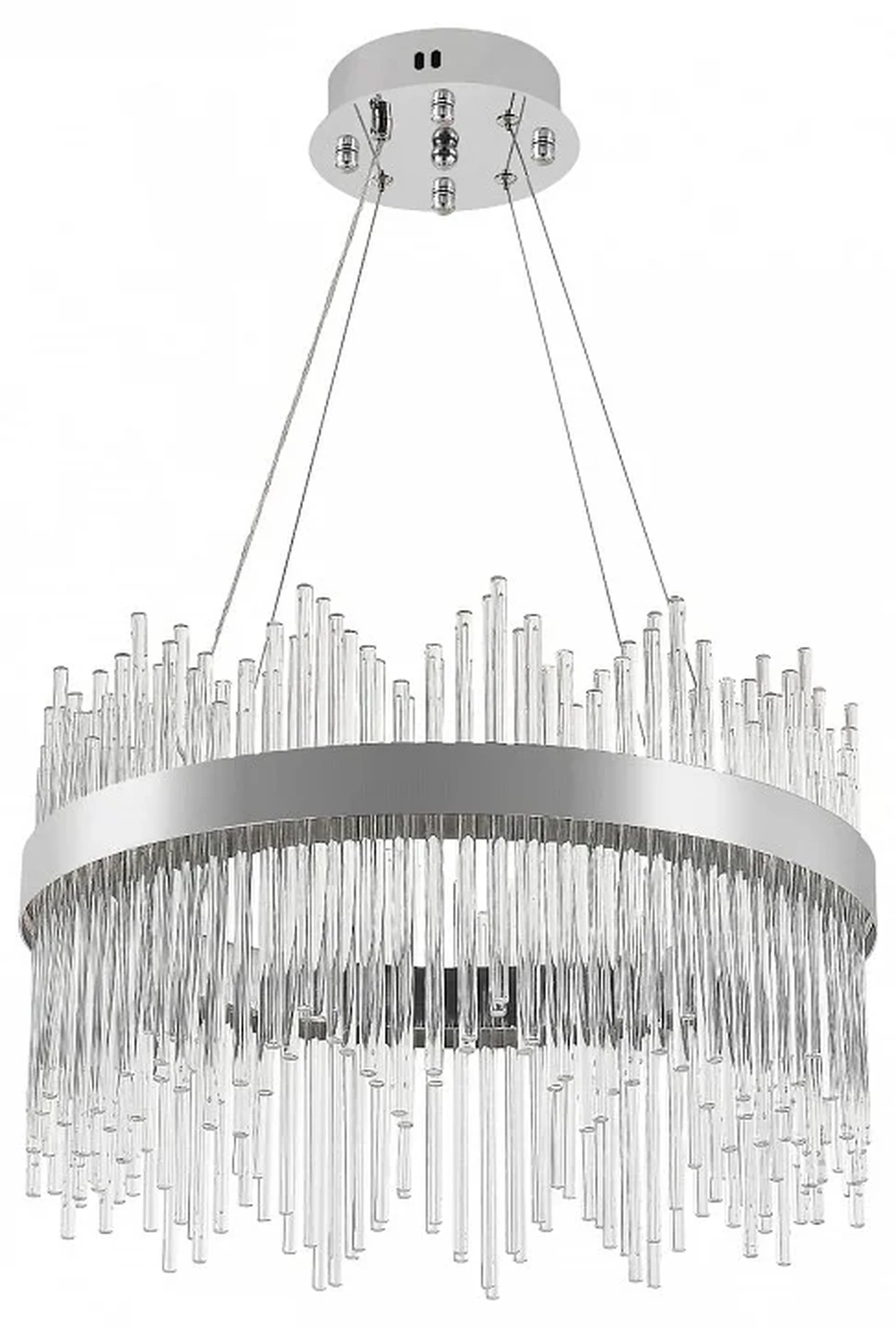 INNOVATION STYLE 83157 Светодиодный нимб люстра с пультом ДУ 112W, хром, LED 44594