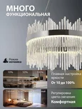 INNOVATION STYLE 83157 Светодиодный нимб люстра с пультом ДУ 112W, хром, LED 44594