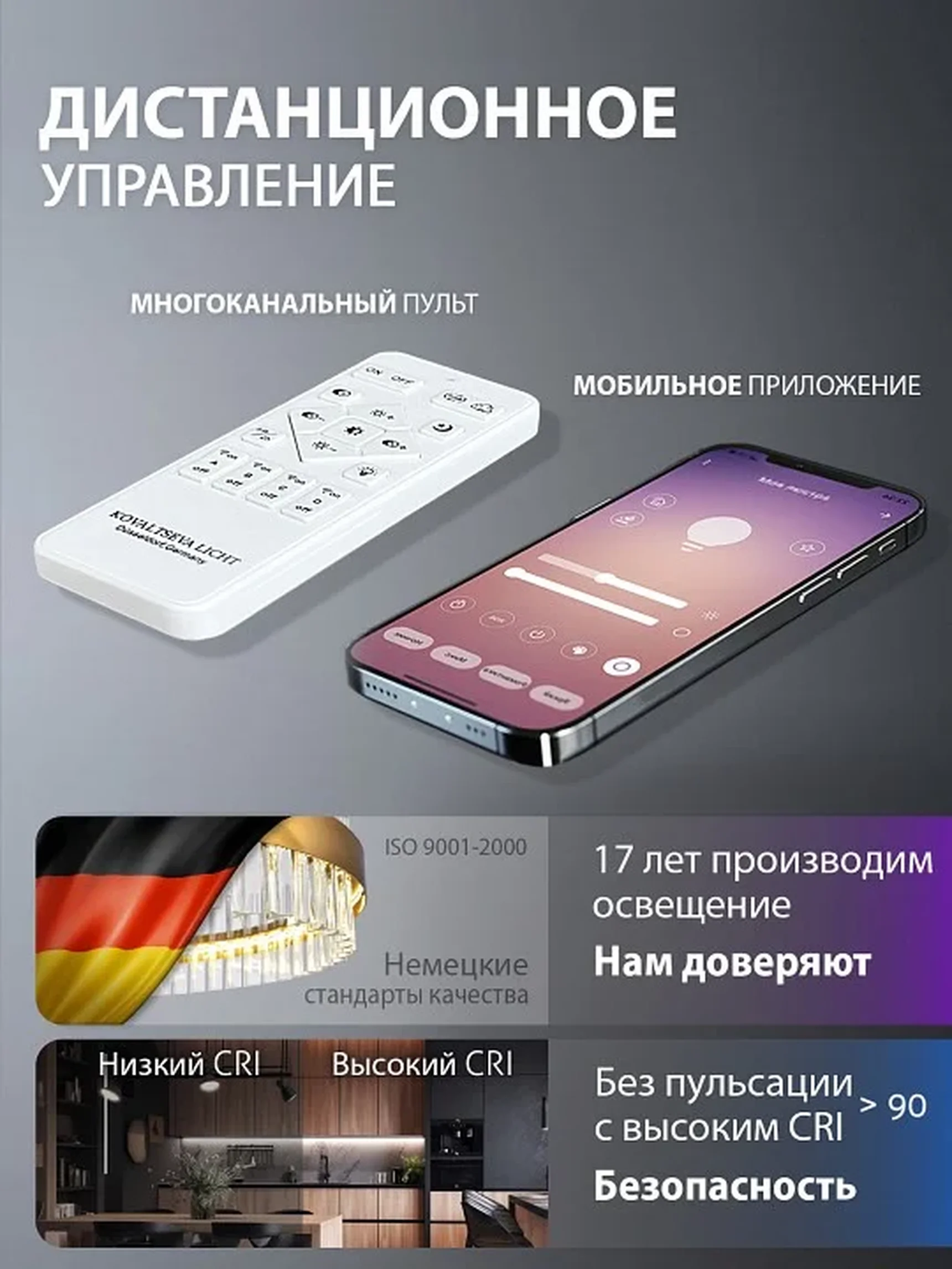 INNOVATION STYLE 83157 Светодиодный нимб люстра с пультом ДУ 112W, хром, LED 44594