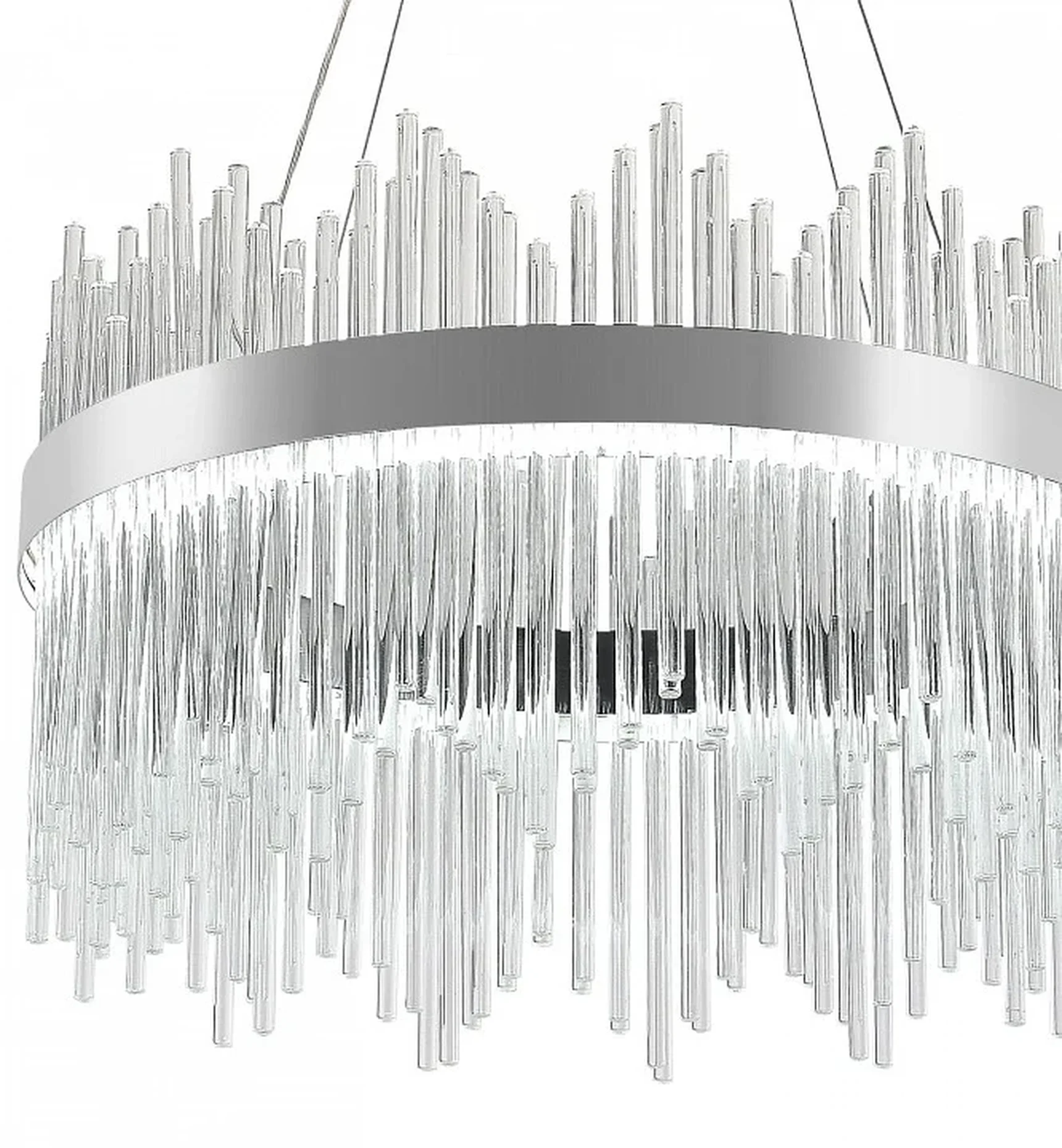 INNOVATION STYLE 83157 Светодиодный нимб люстра с пультом ДУ 112W, хром, LED 44594