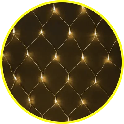 Светодиодная гирлянда NGF-N01-240WW-12-2x1.5m-230-TR-IP44