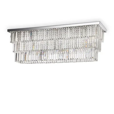 Подвесная люстра Ideal Lux Martinez PL8 Cromo 166285
