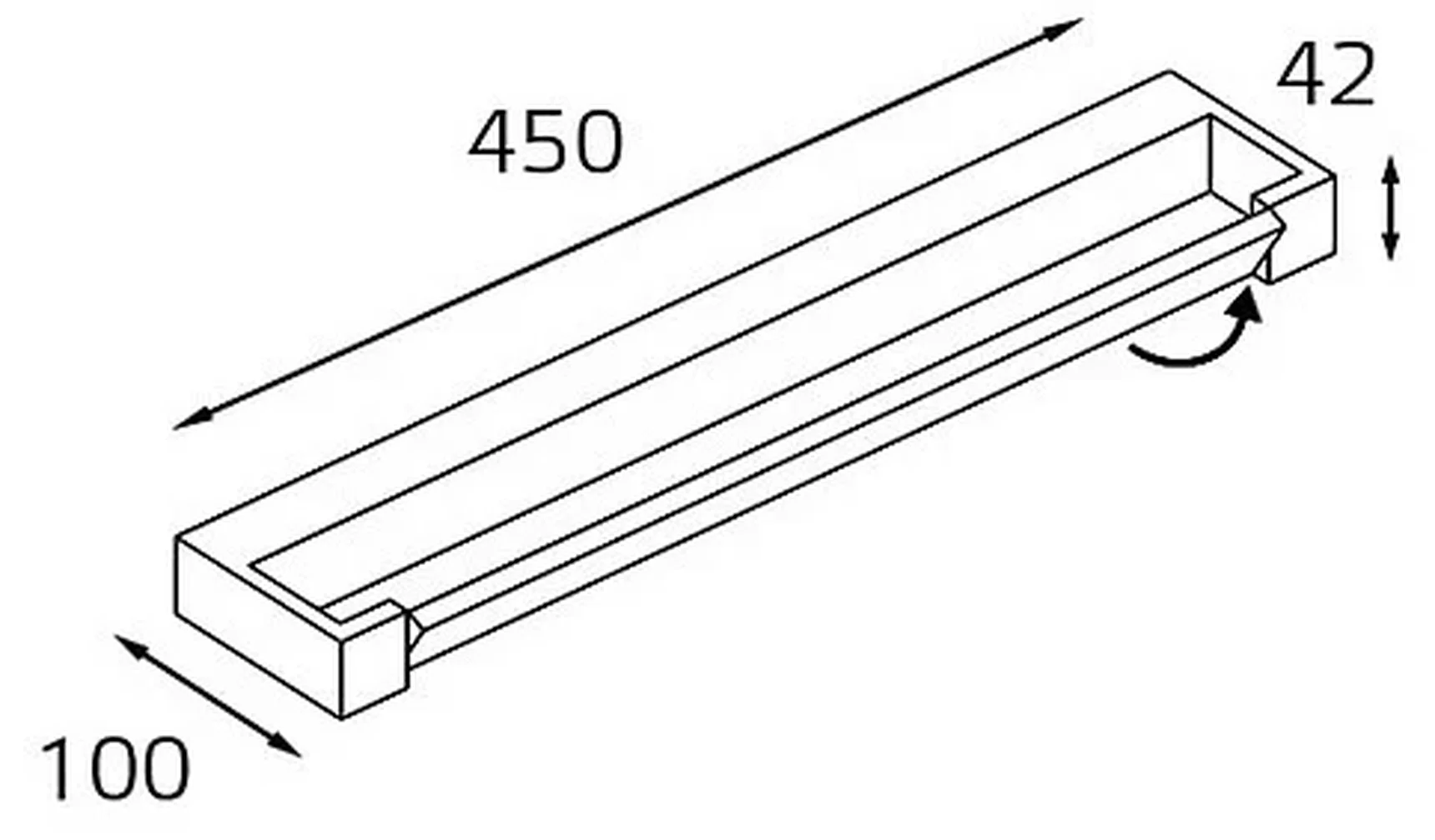 IT01-1068/45 black Светильник настенный