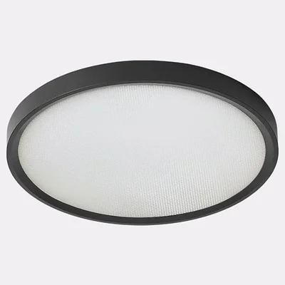 IT011-5022 black LED 40W 3000K/4000K/6000K 3600lm 120* IP40 d480xh25mm Светильник потолочный