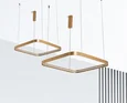 IT013-6024 gold 3000K LED 42W 2800lm L800xW800xH2000mm Светильник подвесной