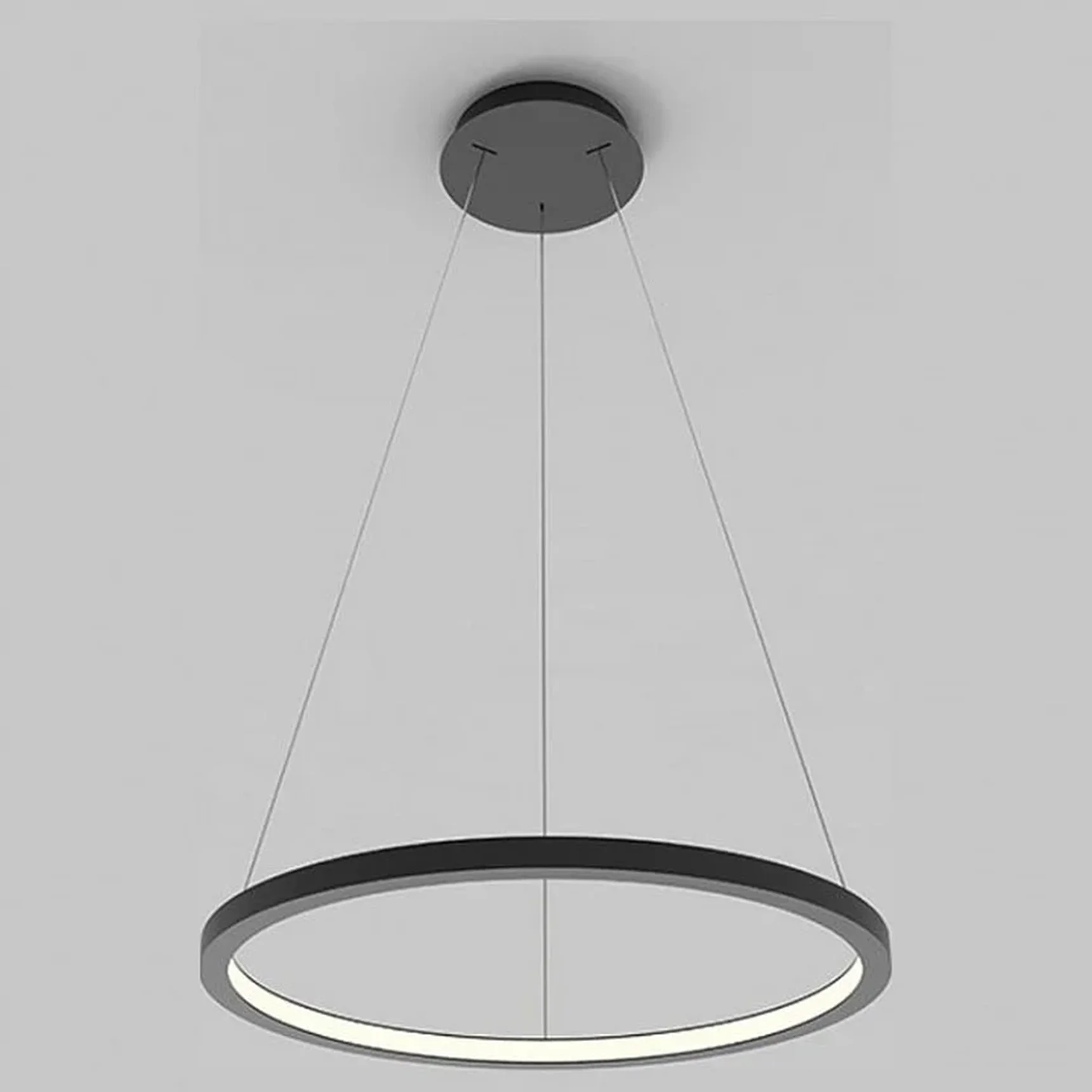 IT013-6028 black 3000K LED 40W 1800lm D800xH2000mm Светильник подвесной