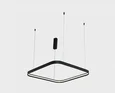 IT013-6031 black 3000K LED 32W 2350lm L600xW600xH2000mm Светильник подвесной