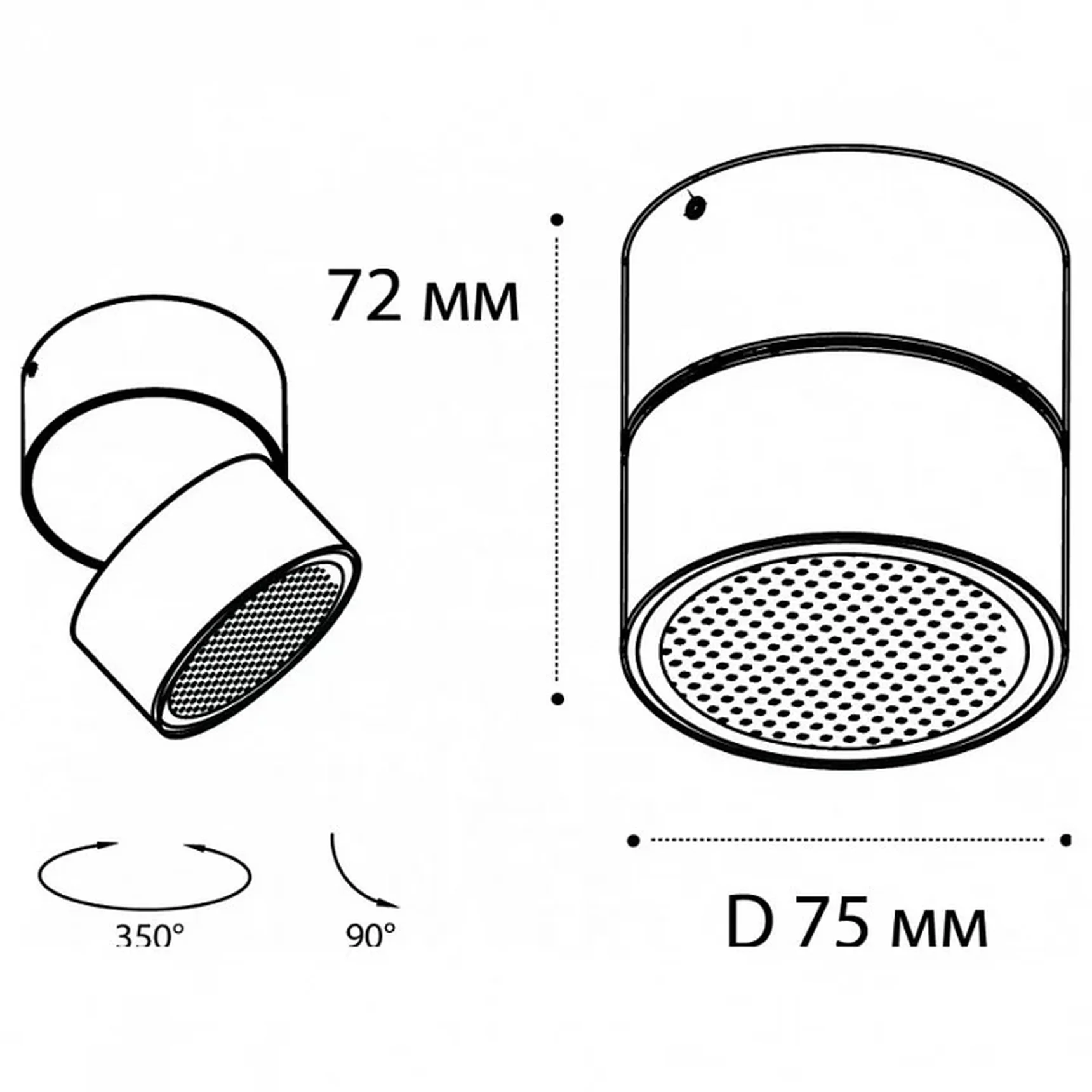 IT02-005 white 4000K Светильник потолочный