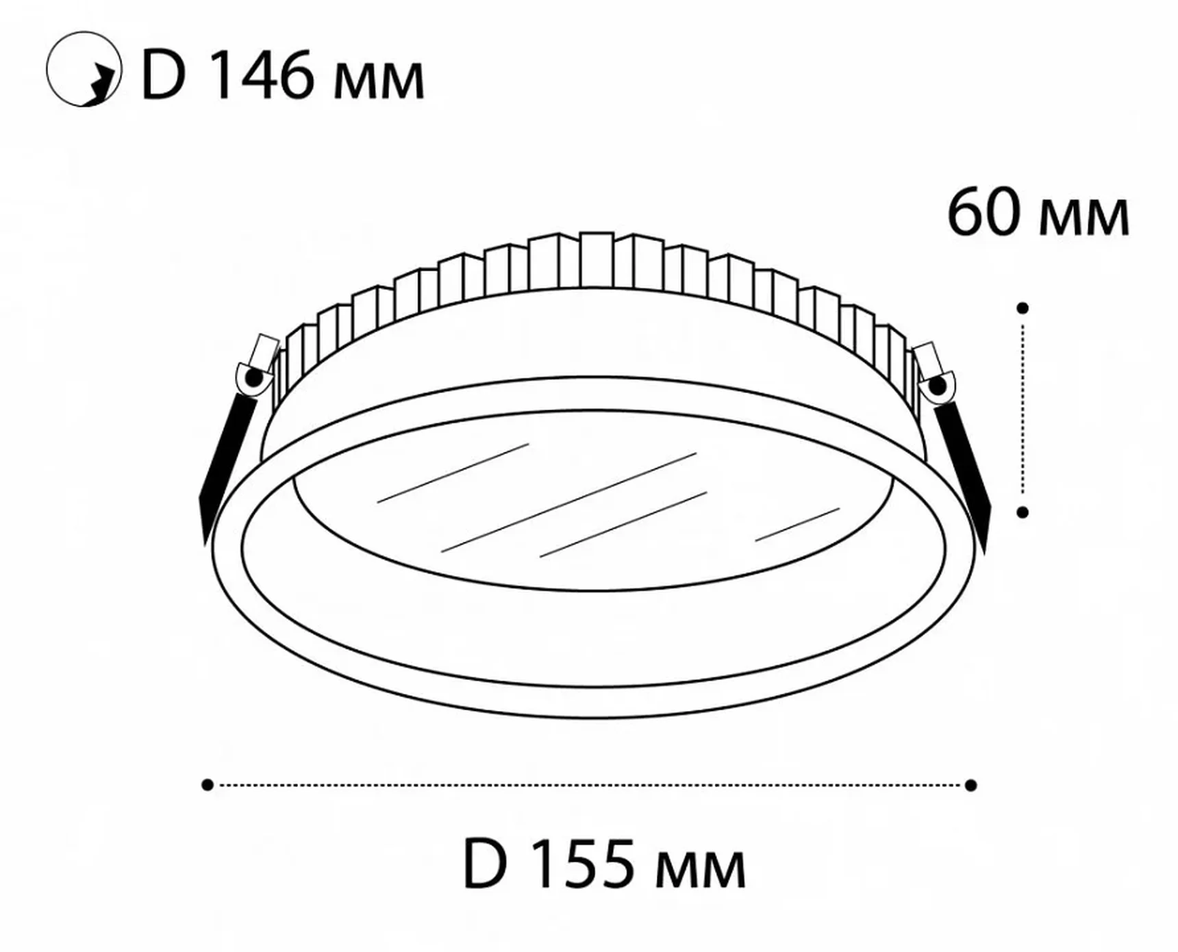 IT06-6013 white 4000K светильник встраиваемый
