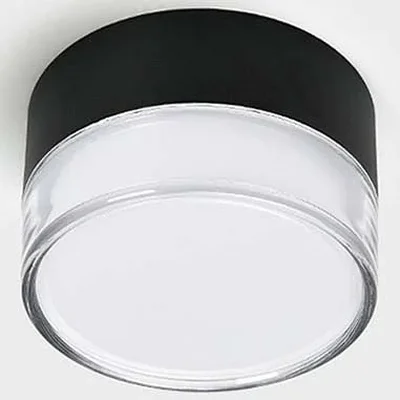 IT06-6041 black LED 7W 3000K 545lm 140° d80х65мм Светильник потолочный