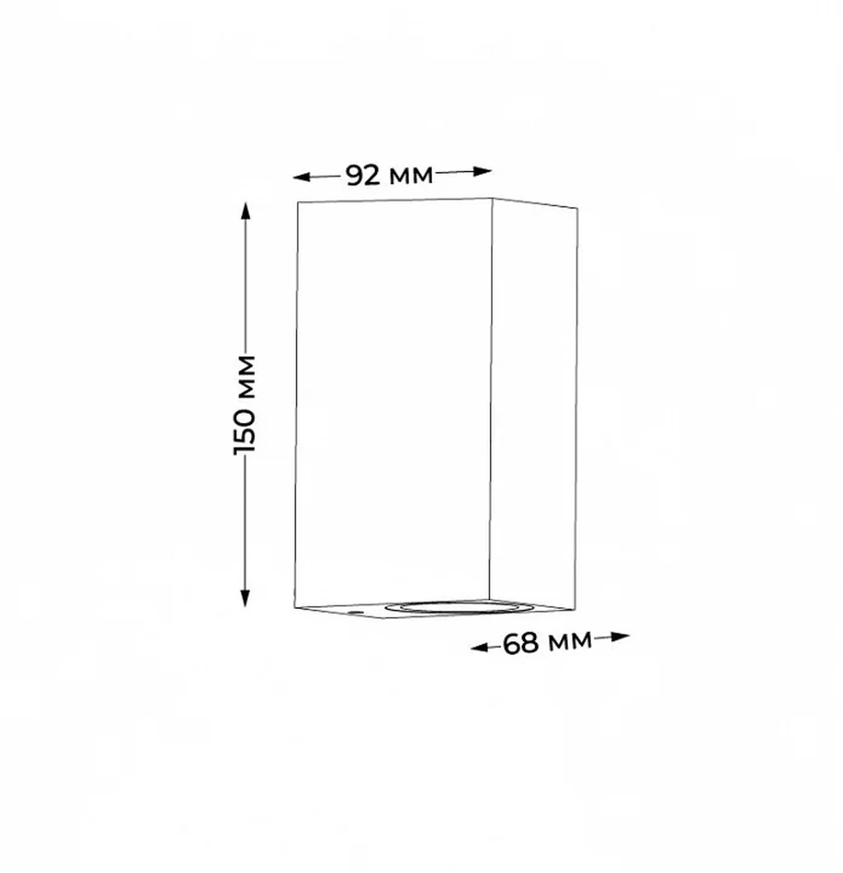 IT1004 LED 2хGU10 IP65 68хh150x92mm Светильник настенный уличный темно-серый