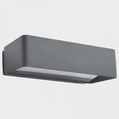 IT3005 72 LED 12W IP65 240хh65x106mm Светильник настенный уличный темно-серый