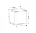 IT3007B 12 LED 10W IP65 110хh110x110mm Светильник настенный уличный темно-серый