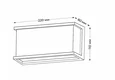 IT3008A 60 LED 12W IP65 220хh110x80mm Светильник настенный уличный темно-серый