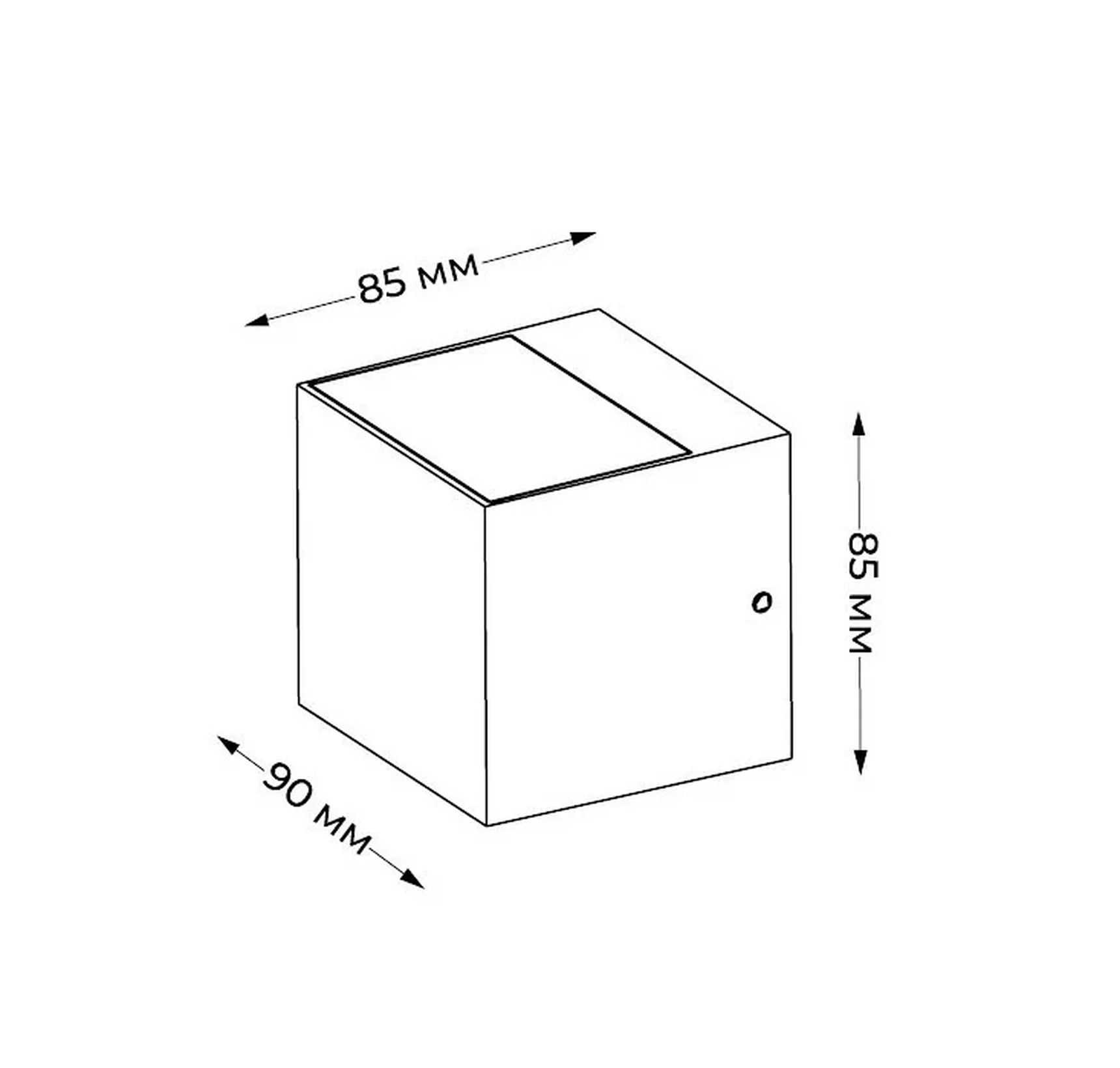 IT3010 12 LED 10W IP65 90хh85x85mm Светильник настенный уличный темно-серый