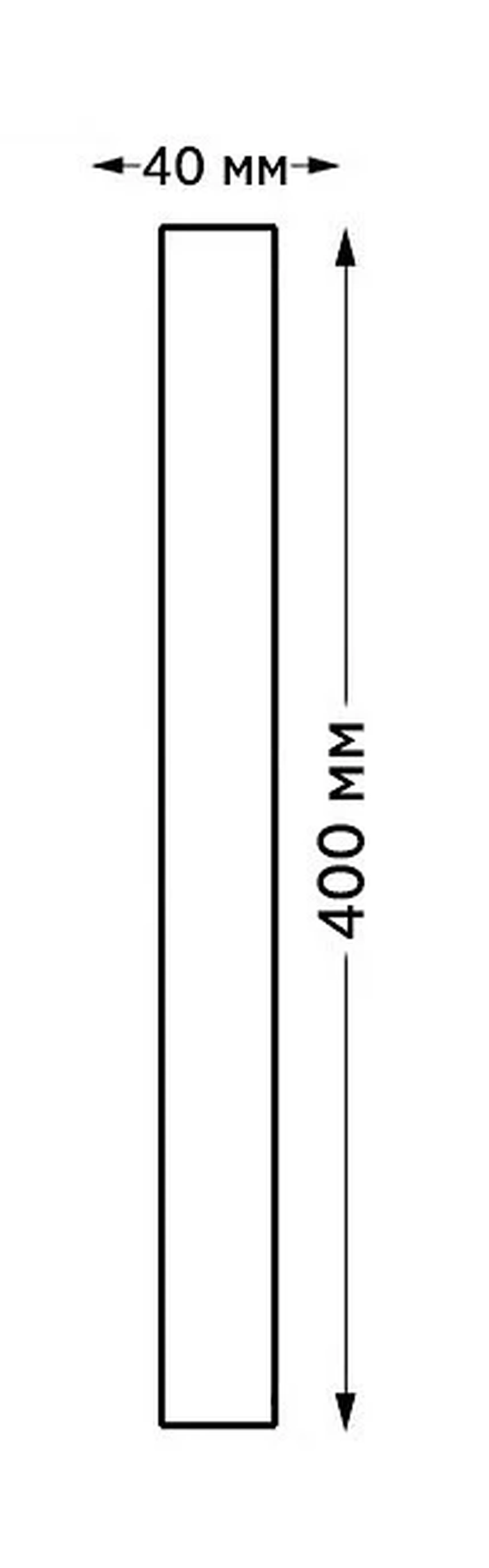 IT3050/400 LED 12W IP65 400xh100x40 Светильник настенный уличный темно-серый
