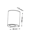 IT3721 LED GU10 IP65 95хh100x72mm Светильник настенный уличный нержавеющая сталь