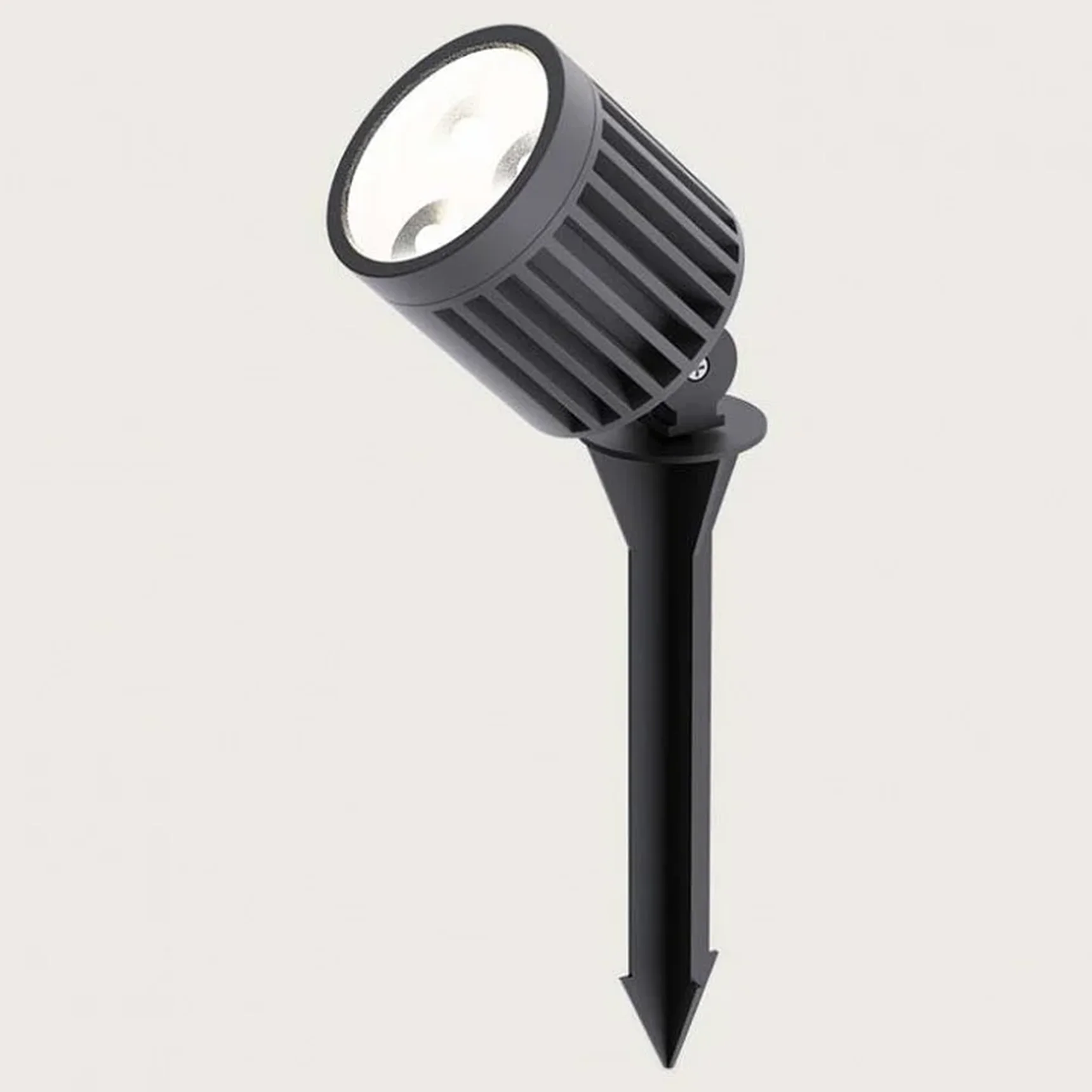 IT4008 LED 3W IP65 d61xh257 светильник грунтовый уличный темно-серый