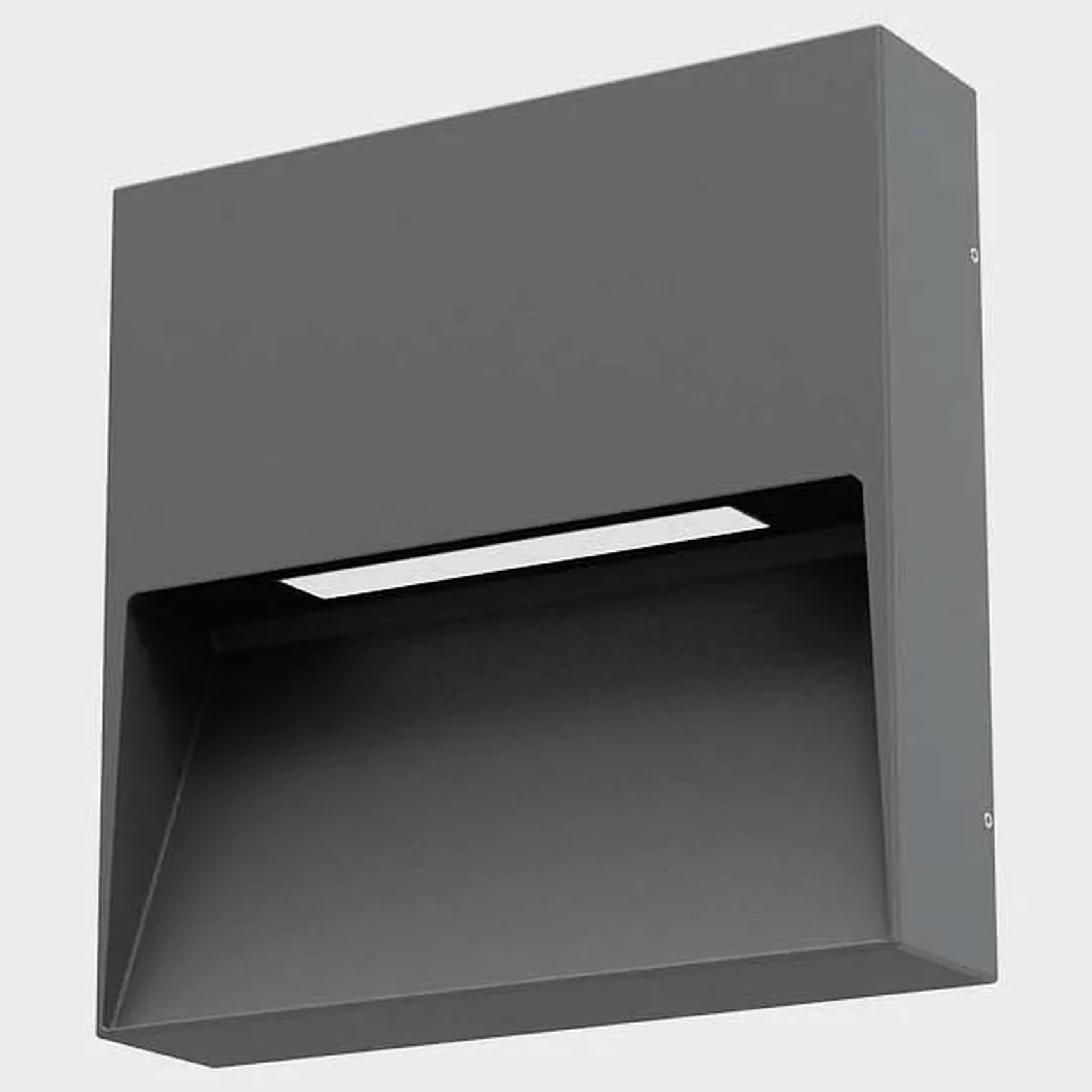 IT5262 8 LED 4W IP65 149х h149x35mm Светильник настенный уличный темно-серый