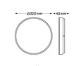 IT6011 LED 18W IP65 d320хh45mm Светильник потолочный уличный темно-серый