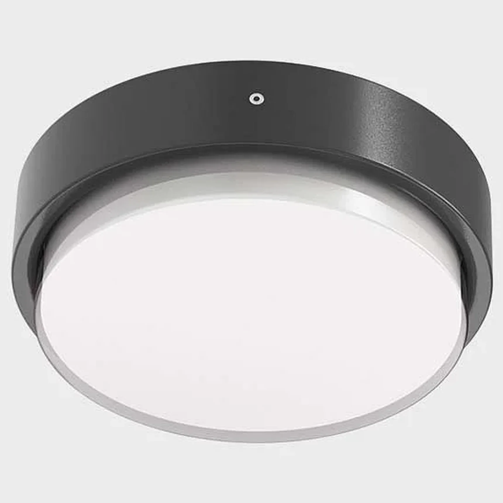 IT6026 72 LED 15W IP65 d230хh70mm Светильник потолочный уличный темно-серый