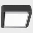 IT6028 72 LED 15W IP65 210х210хh70mm Светильник потолочный уличный темно-серый