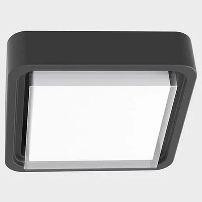 IT6028 72 LED 15W IP65 210х210хh70mm Светильник потолочный уличный темно-серый