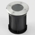 IT8308 LED GU10 IP67 d100xh125 светильник грунтовый уличный нержавеющая сталь