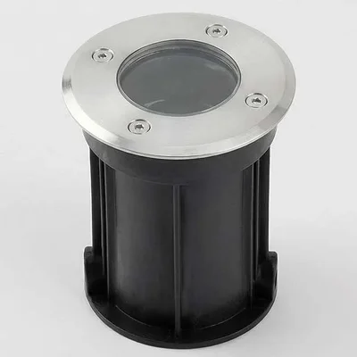 IT8308 LED GU10 IP67 d100xh125 светильник грунтовый уличный нержавеющая сталь