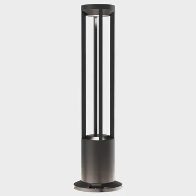 IT9021 LED 18W IP65 d150xh800 светильник ландшафтный уличный темно-серый