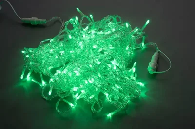 LED-PLS-100-10M-240V-G/C-W/O, зеленый/ прозрачный провод, соединяемая (без силового шнура)