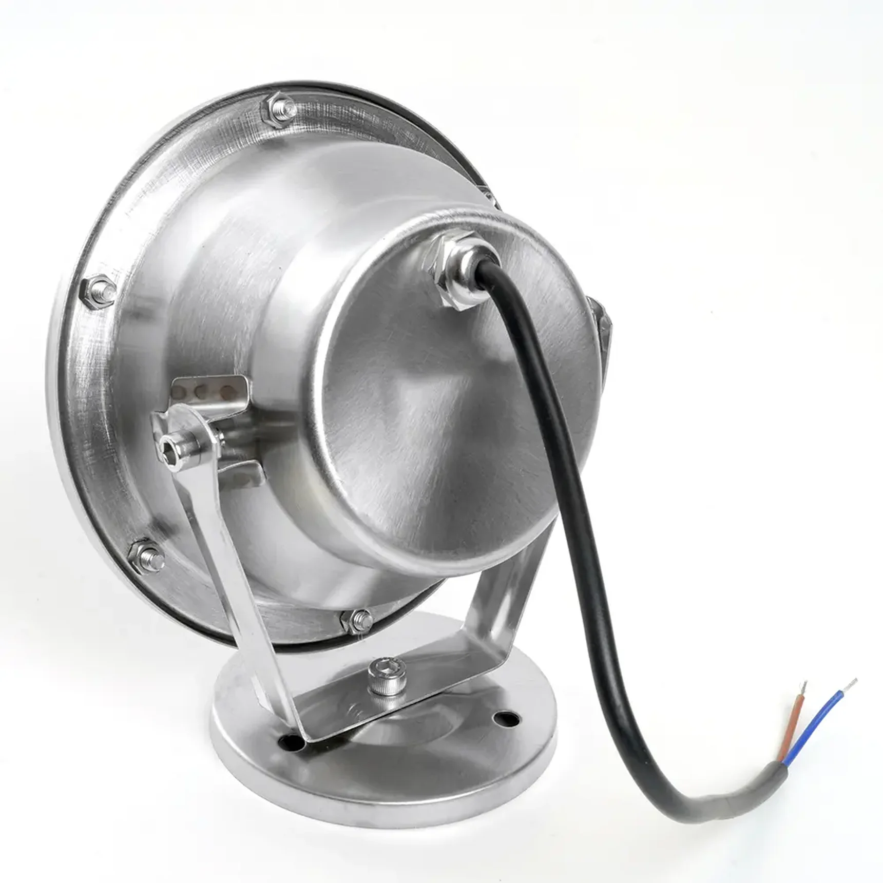 Светодиодный прожектор подводный Feron LL-824, 9W, AC24V, низковольтный, 2700K, металлик, 140*80*160mm, IP68, 48457