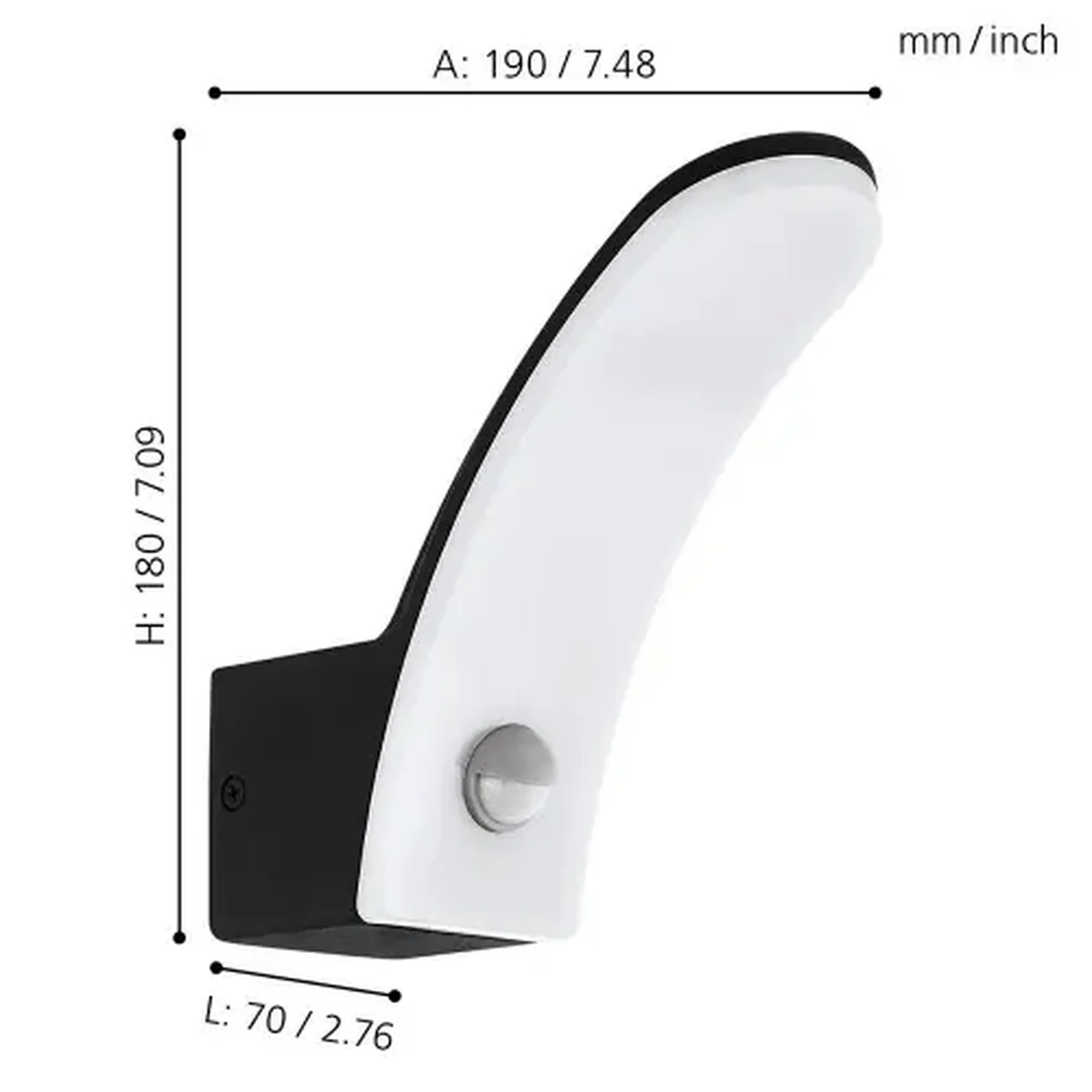 Уличный настенный светодиодный светильник Eglo Fiumicino 98149