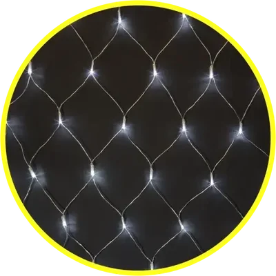 Светодиодная гирлянда NGF-N01-240CW-12-2x2m-230-TR-IP20